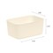IRIS USA Plastic Modular Stackable Lidded Basket Storage Organizer Bins